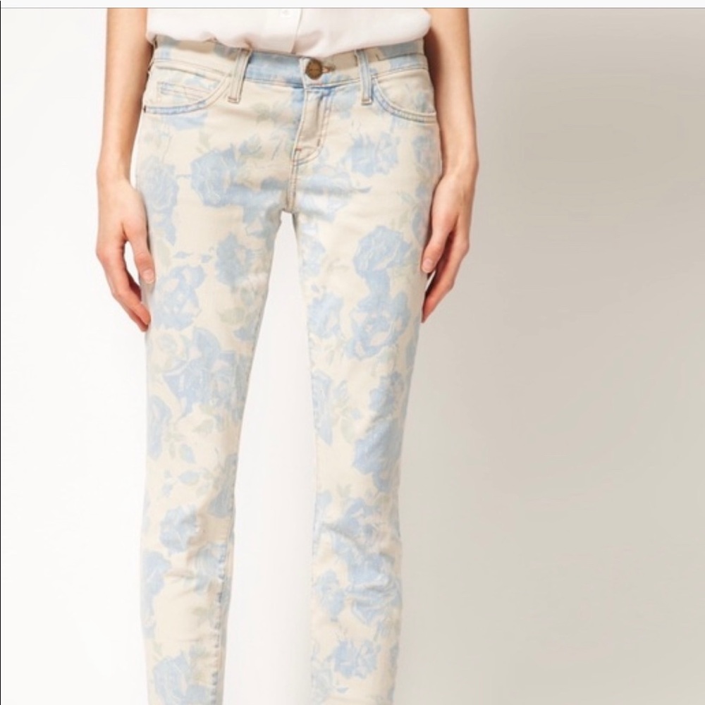 Current/Elliot floral jeans